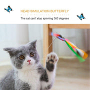 Funny dog Cat Toys Electric Rotating Colorful Butterfly Pet Scratch