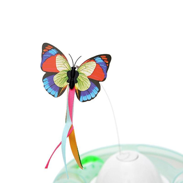 Funny dog Cat Toys Electric Rotating Colorful Butterfly Pet Scratch